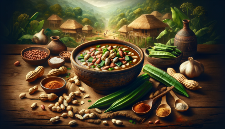 Vegetarian Peanuts and Okra Soup From West Africa