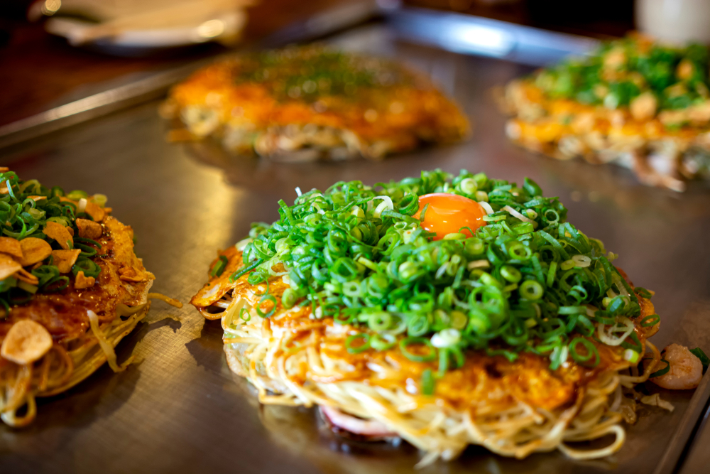 best japanese food: okonomiyaki in Osaka