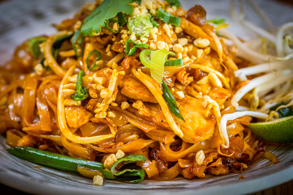 asian noodles: pad thai