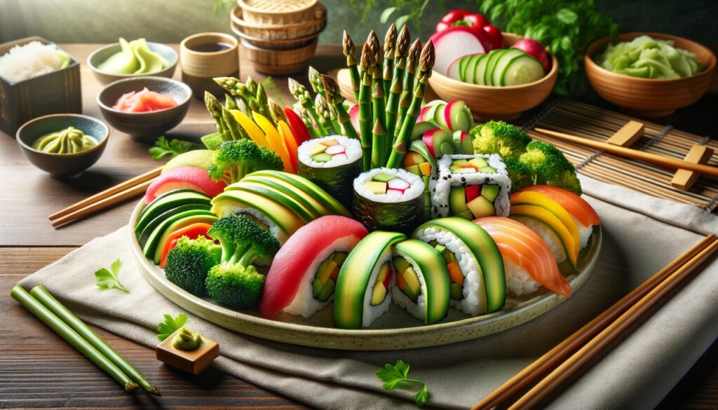 vegetarian sushi 